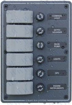 PANEL H2O 12VDC 6 POS VERT