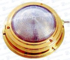 DOME LIGHT BRASS 3"