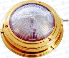 DOME LIGHT BRASS 4"