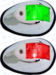 PAIR VERTICAL NAVIGATION LIGHTS 304 SS L