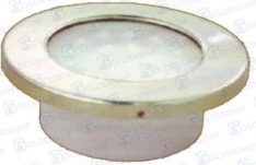 ROUND EXTERIOR DOME SS. LIGHT 3"