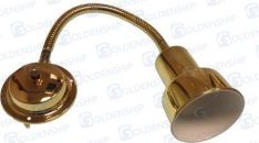 BULKHEAD LIGHT BRASS WITH FLEX