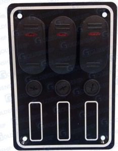 3 GANG WATERPROOF SWITCH PANEL