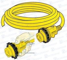 CORDSET WITH FEMALE CONNECTOR 32A 220V 5