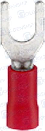 VINYL-INSULATED SPADE TERMINAL RED (PACK