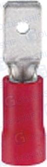 VINYL-INSULATED MALE DISCONNECTORS RED (