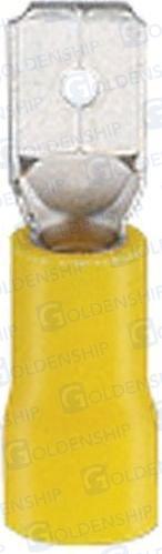 VINYL-INSULATED MALE DISCONNECTOR YELLOW