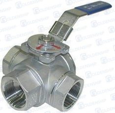 3-WAY BALL VALVE 1/2"