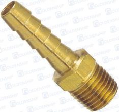 BRASS HOSE ADAP. MALE 1/4" - 10MM