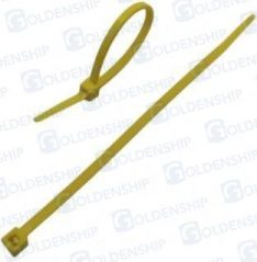 NYLON CABLE TIE 200X3,6 YELLOW (PACK 10