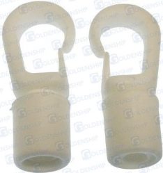 NYLON HOOK WHITE 8 MM (PACK 2)