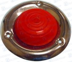 RUBBER CAP WITH S.S. FLANGE RED