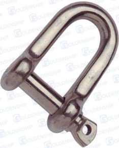 D SHACKLE, SCREW PIN 4MM (PACK 2)