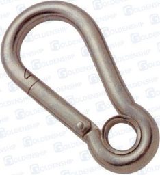 SNAP HOOK W/EYE AISI-316 5X50MM