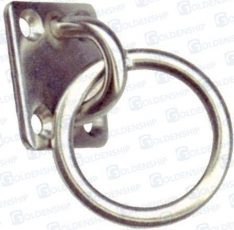 SQUARE EYE PLATE W/RING (PACK 5)