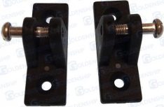 NYLON DECK HINGE BLACK (PAIR)