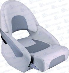 SEAT PLASTIC SHELL WHITE/GREY