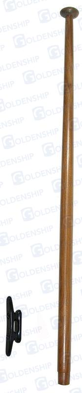 TEAK FLAG POLE 25*75 CM