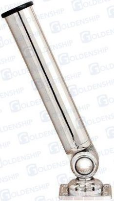 CHROMED BRASS "CLICK" ROD HOLDER 360º