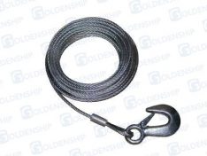 WINCH CABLE & HOOK DIA.5MM*10M