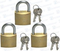 MARINE PADLOCK 30 MM. (3 PCS)