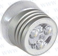 DECK LIGHT, BRUSHED, 5K WHITE, WHITE BAS