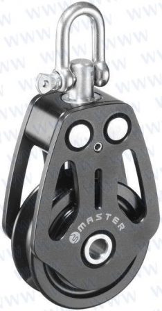 50MM ALUMINUM SINGLE BLOCK/ SWIVEL SHACK