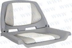 FISHERMAN SEAT FOLDING PADDED GREY/WHITE