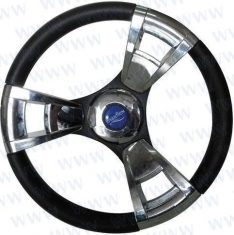 STEERING WHEEL HERMOSA CHROMED - 350 MM